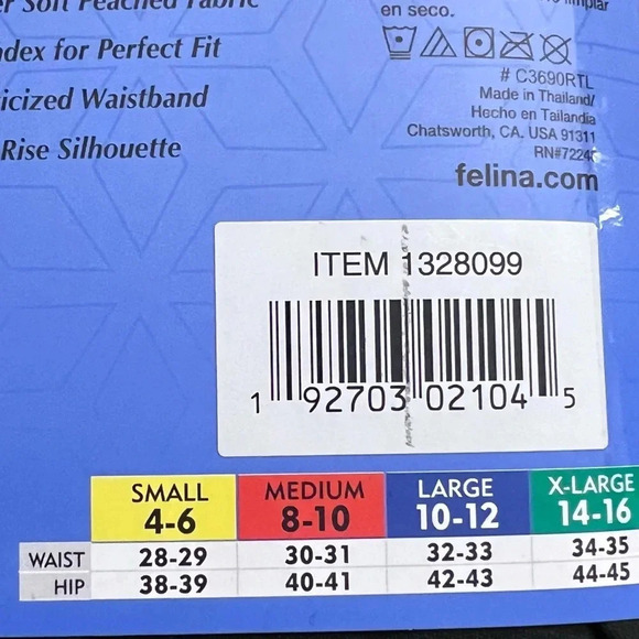 ***NWT*** 2 Pack Women’s Sueded Lightweight Leggings by Felina-Solid Bla… - Picture 3 of 3